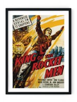 King Of The Rocket Man Retro Film Poster
